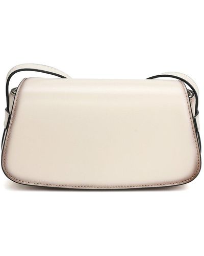 Tiffany & Fred Paris Top-Grain Leather Shoulder Bag - Natural