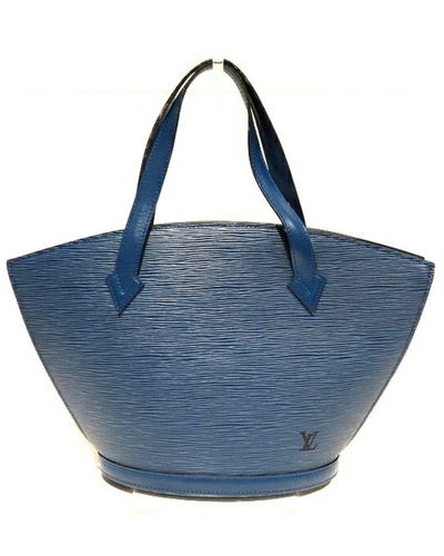 Louis Vuitton Saint Jacques Leather Tote Bag (pre-owned) - Blue