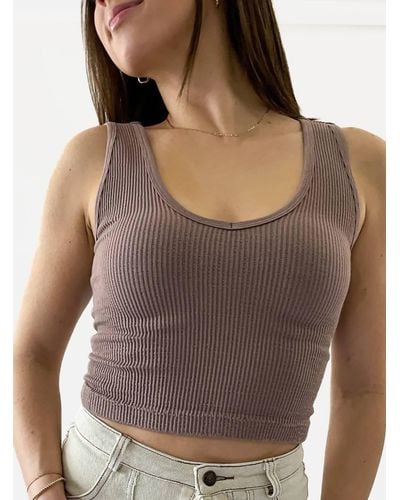 By Together Seamless Tank - Brown