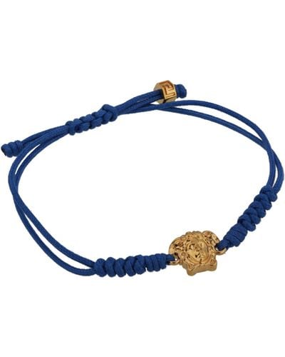 Versace Medusa Braided Bracelet - Blue