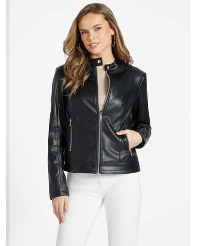 Guess Factory Pauleen Moto Jacket - Black