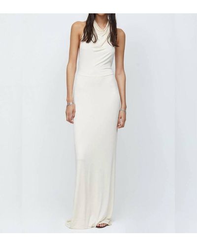 Bec & Bridge Ariel Halter Maxi Dress - White