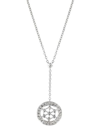 Tiffany & Co. Voile Diamond Lariat Pendant - Metallic