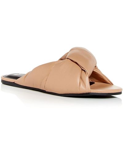 Marc Fisher Olgalia Dressy Slip On Slide Sandals - Natural