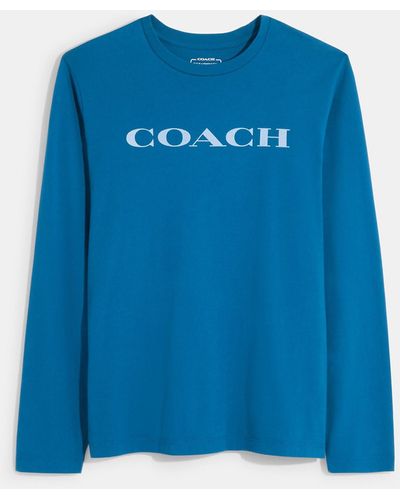 COACH Essential Long Sleeve T Shirt - Green
