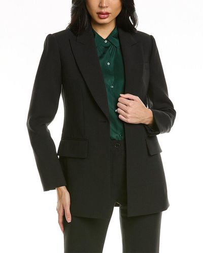 Rebecca Taylor Refined Suiting Wool-blend Blazer - Black
