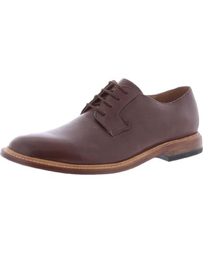 Bostonian No 16 Soft Lace Leather Cushioned Insole Oxfords - Purple