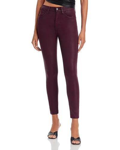 Joe's Jeans The Charlie High Rise Ankle Skinny Jeans - Red