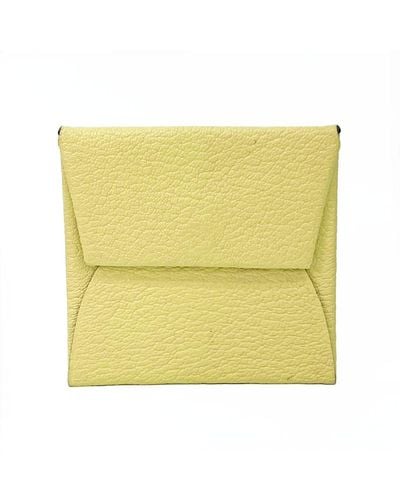 Hermès Bastia Leather Wallet (pre-owned) - Yellow