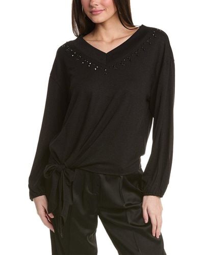 Vince Camuto Studded Pullover - Black