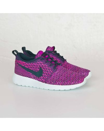 Nike Roshe One Flyknit Shoes - Purple