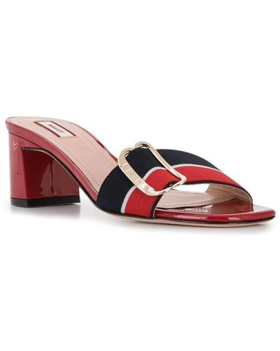Bally Jordy 6225830 Red/blue/white Polyester Sandals