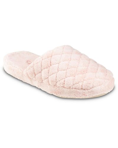 Acorn Spa Quilted Slip On Indoors Slide Slippers - Pink