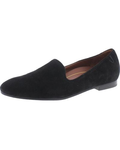 Vionic Willa Arch Support Flats Smoking Loafers - Black