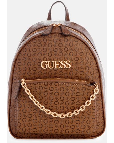 Guess Factory Creswell Logo Backpack - Brown
