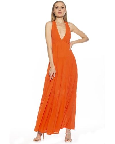 Alexia Admor Tezzi Maxi Dress - Orange