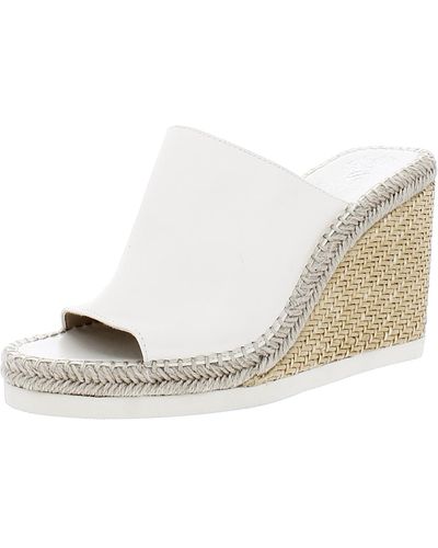Vince Camuto Brissia Padded Insole Espadrille Wedge Sandals - White