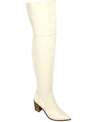 Charles David Elda Leather Boot - White