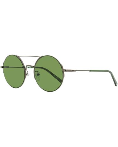 MCM Round Rimless Sunglasses 160s Ruthenium/green 53mm