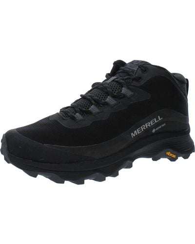 Merrell Lace-up Manmade Hiking Shoes - Black
