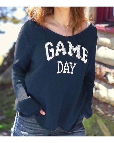 Wooden Ships Game Day Sweater - Blue