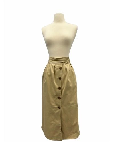 Carolina Herrera High Waist Skirt - Metallic