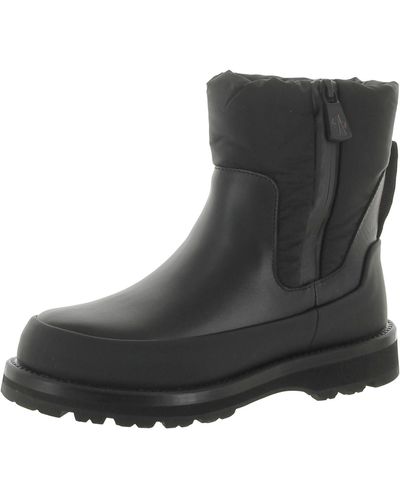 Moncler Rain Dont Care lugged Sole Pull On Winter & Snow Boots - Black