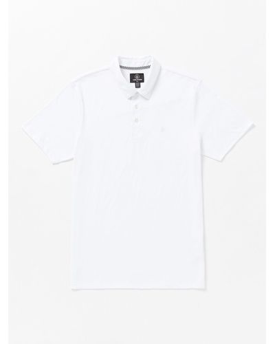 Volcom Wowzer Polo Short Sleeve Shirt - White