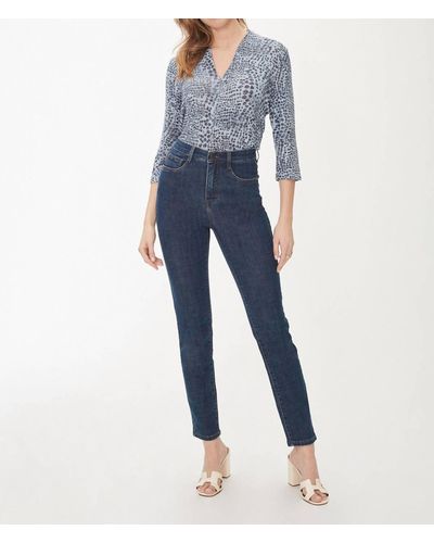 Fdj Suzanne Slim Straight Leg-indigo- French Dressing Jeans - Blue