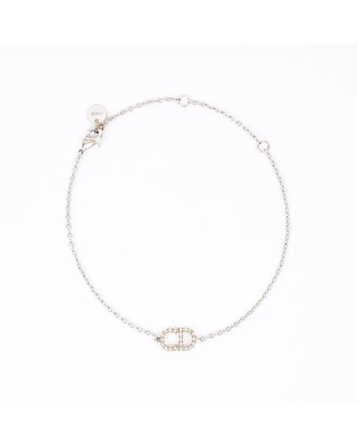 Dior Clair D Lune Crystal Bracelet Base Metal - White