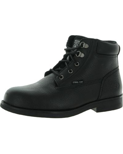 Skechers Ravlas Steel Toe Slip Resistant Work And Safety Shoes - Black