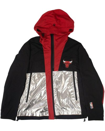 Marcelo Burlon X Nba Bulls Windbreaker Jacket - Red