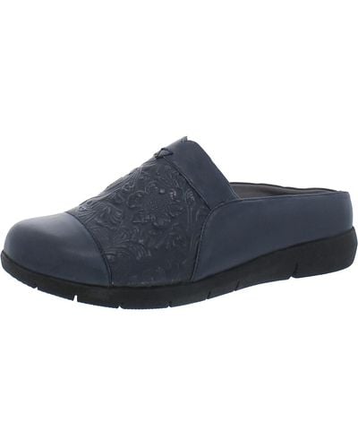 Softwalk Leather Slip-on Loafers - Blue