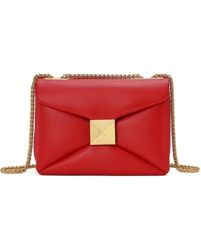 Tiffany & Fred Tiffany & F Smooth Nappa Leather Shoulder Bag - Red