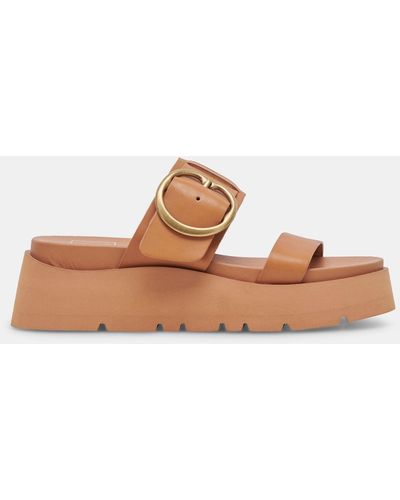 Dolce Vita Dex Sandals Tan Leather - Brown