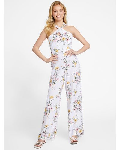 Guess Factory Brianne Printed Jumpsuit - White