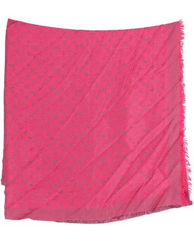 Louis Vuitton Monogram Jacquard Scarf - Pink