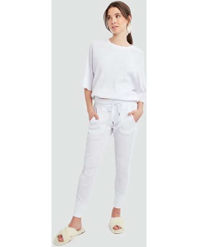 Dawn Levy Jamie Waffle Tapered jogger - White