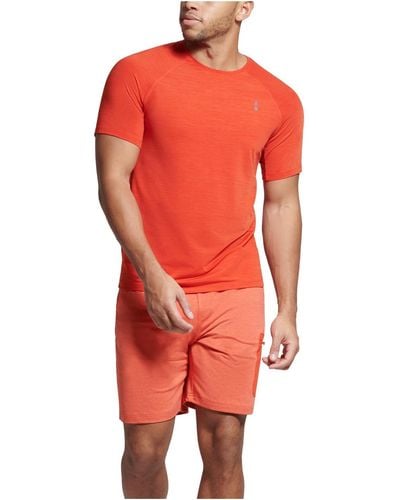 BASS OUTDOOR Performance Fitness Shirts & Tops - Red