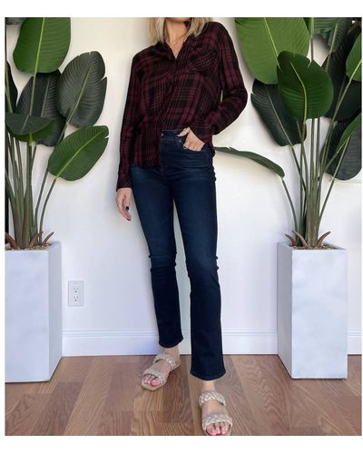 AG Jeans Mari High Rise Slim Straight - Green