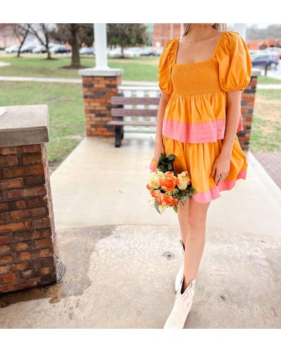 English Factory Clementine Punch Dress - Yellow