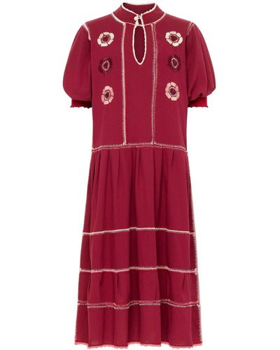 Carolina K Dom Oaxaca Dress - Red