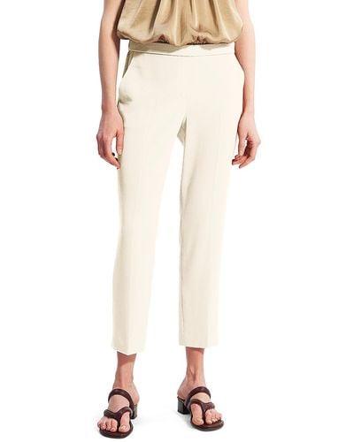 Theory Treeca Admiral Stripe Cropped Ankle Pants - Natural