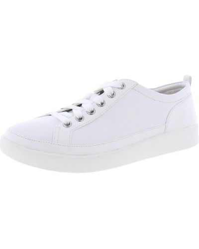 Vionic Winny Leather Lace Up Casual And Fashion Sneakers - White