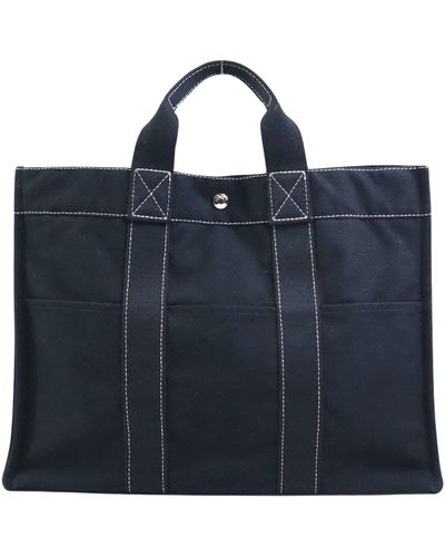 Hermès Fourre Tout Canvas Tote Bag (pre-owned) - Blue