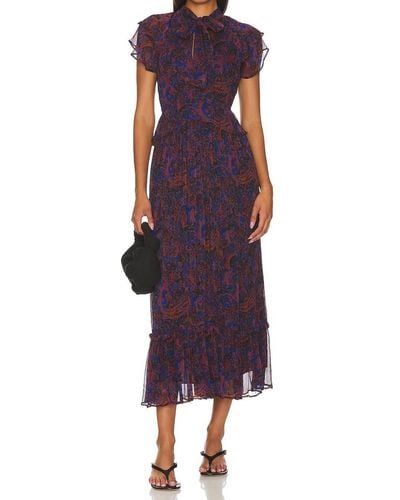 Cleobella Nicolette Ankle Dress - Purple
