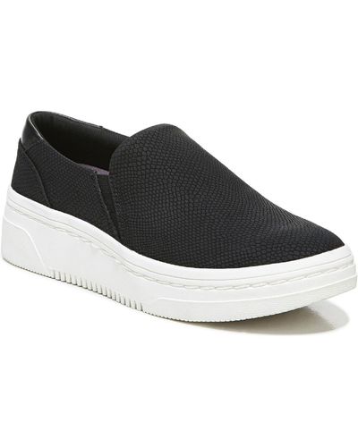 Dr. Scholls Madison Next Leather Lifestyle Slip-on Sneakers - Black