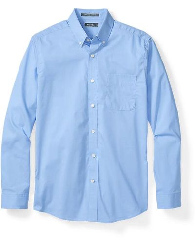 Eddie Bauer Getaway Flex Long-sleeve Shirt - Blue