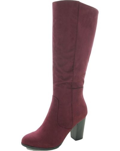 Style & Co. Addy Faux Suede Tall Knee-high Boots - Purple