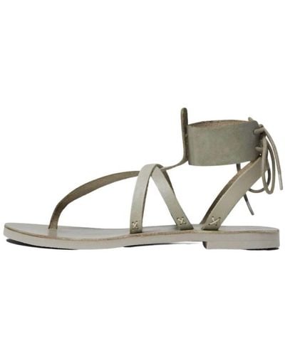 Free People Vacation Day Wrap Sandals - Metallic